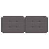 vidaXL Headboard Cushion "Zadar" Grey 120 cm Faux Leather