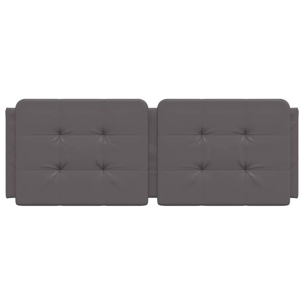 vidaXL Headboard Cushion "Zadar" Grey 120 cm Faux Leather