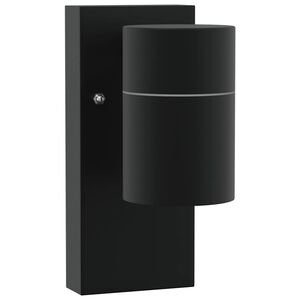 vidaXL Utomhus v&auml;gglampa Svart 6,5 x 10,5 x 16 cm