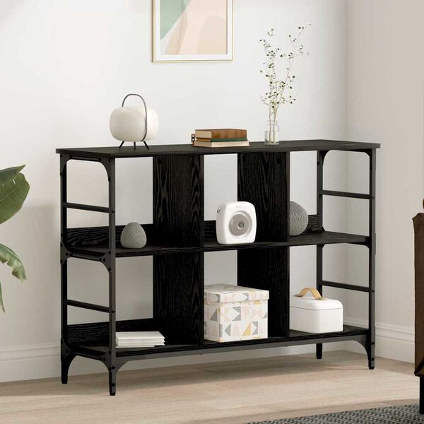 vidaXL Sideboard Svart Ek 102 x 32 x 73,5 cm