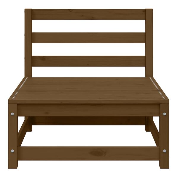 vidaXL Mittensoffor 2 st med gr&auml;ddvita dynor massiv furu