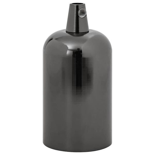 vidaXL Lamph&aring;llare 2 st blank svart E27