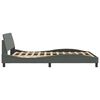 vidaXL Bed Frame "Dover" Dark Grey 140x200 cm Fabric