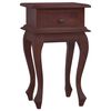 vidaXL S&auml;ngbord klassisk brun 35x30x60 cm massiv mahogny