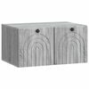 vidaXL V&auml;ggmonterad TV-b&auml;nk Gr&aring; sonoma-ek 59,5 x 41 x 30 cm