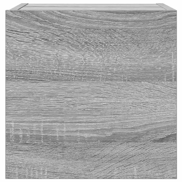 vidaXL V&auml;ggmonterade tv-sk&aring;p 4 st gr&aring; sonoma 30,5x30x30 cm