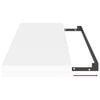 vidaXL Sv&auml;vande v&auml;gghyllor 2 st vit 80x23,5x3,8 cm MDF