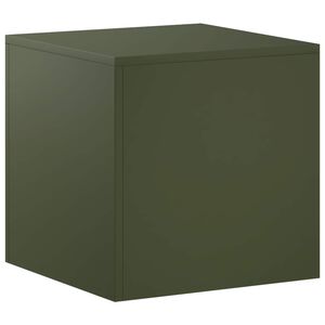 vidaXL V&auml;xtst&auml;ll Olivgr&ouml;n 40 x 40 x 40 cm V&auml;derbest&auml;ndig st&aring;l