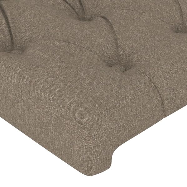 vidaXL S&auml;nggavel taupe 90x7x118/128 cm tyg