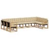 vidaXL Utomhussoffset 10 st Vit och Beige