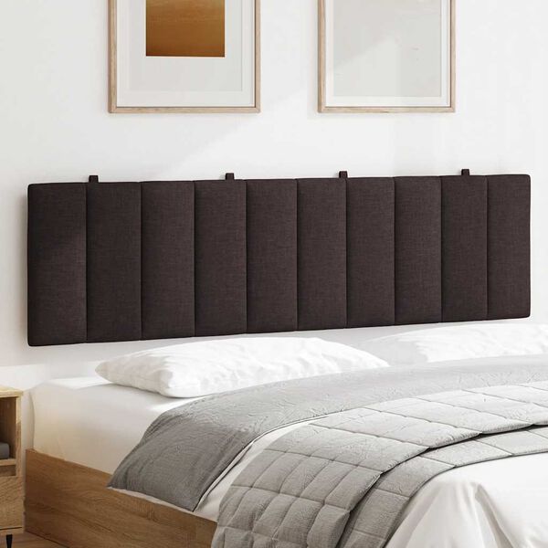 vidaXL Headboard Cushion "Hanko" Dark Brown 180 cm Fabric