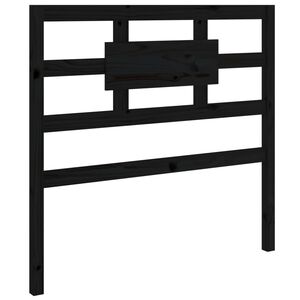 vidaXL S&auml;nggavel svart 95,5x4x100 cm massiv furu