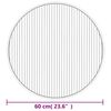 vidaXL Matta rund brun 60 cm bambu