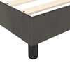 vidaXL Boxspring-s&auml;ngram m&ouml;rkgr&aring; 200x200 cm sammet