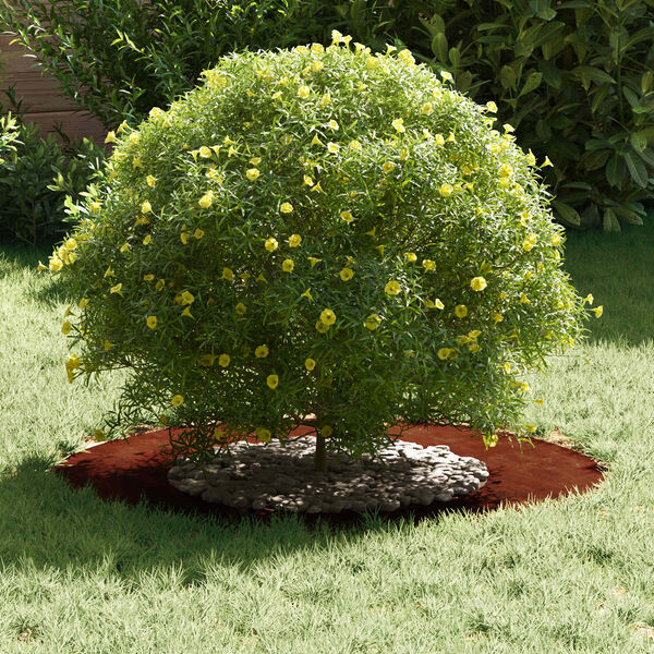 vidaXL l&auml;mplig f&ouml;r Flat Tr&auml;dringar 5 pcs Brun &Oslash;40 / 70 cm