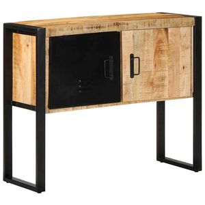 vidaXL Konsolbord 90x35x75 cm massivt grovt mangotr&auml;