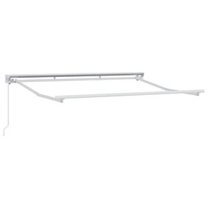 vidaXL Manuell Markisram 3 x 2 m Vit Pulverlackerad aluminium