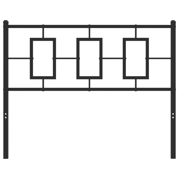 vidaXL Huvudgavel metall svart 107 cm