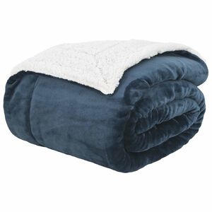 vidaXL Filt M&ouml;rkbl&aring; 130 x 150 cm 1 kg Fleece