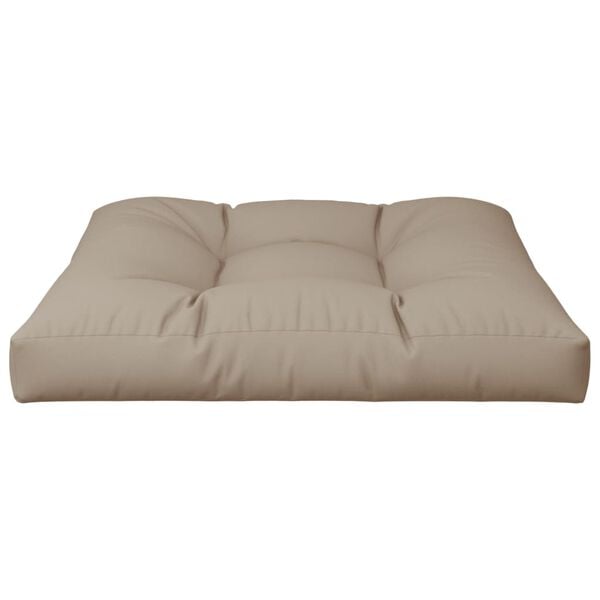 vidaXL Palldyna taupe 80x80x12 cm tyg