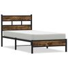 vidaXL S&auml;ngram utan madrass med huvudgavel sonoma-ek 100x190 cm