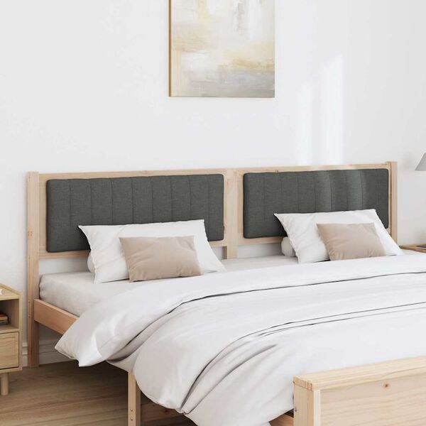 vidaXL Kl&auml;dd s&auml;nggavel med huvudgavel Brun 200 cm Massiv furu