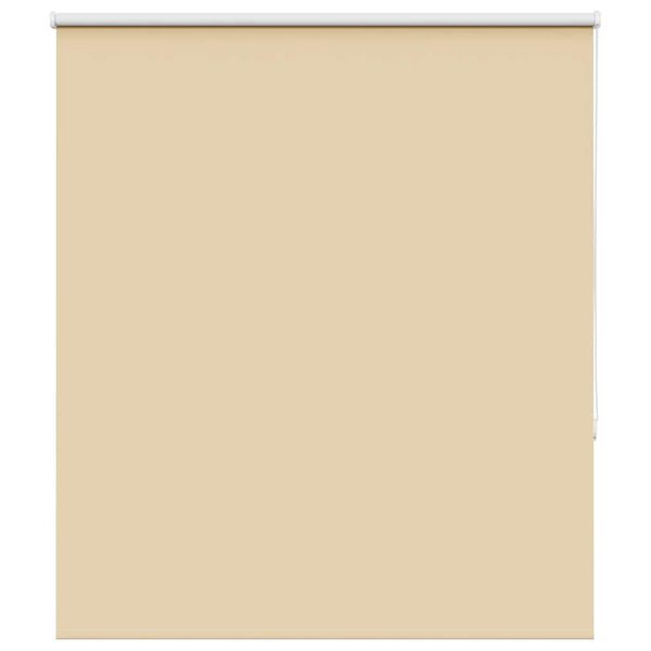vidaXL Rullgardin m&ouml;rkl&auml;ggningsbar beige 135x150 cm tyg bredd 131,6 cm