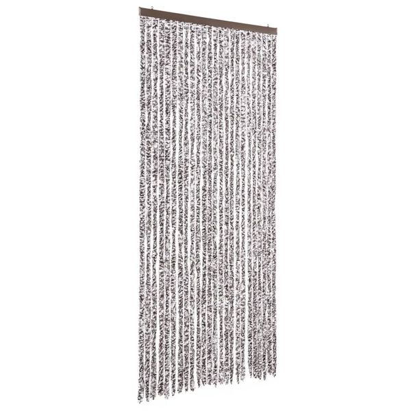 vidaXL Insektsdraperi brun och beige 100x220 cm chenille