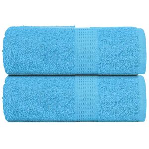 vidaXL Tv&auml;tthanddukar FROGN 2 st turkos 30x30 cm 360 gsm