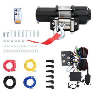 vidaXL Elektrisk vinsch 12 V 4500 lbs 2040 kg med fj&auml;rrkontroll