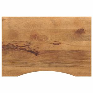 vidaXL Skrivbordsskiva med kurva 90x50x2,5 cm massivt grovt mangotr&auml;