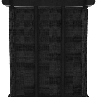 vidaXL Hylla med 5 kuber med lådor svart 103x30x72,5 cm tyg