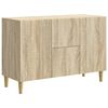 vidaXL Sideboard med l&aring;da Sonoma-ek 89 x 34,5 x 60 cm Konstruerat tr&auml;