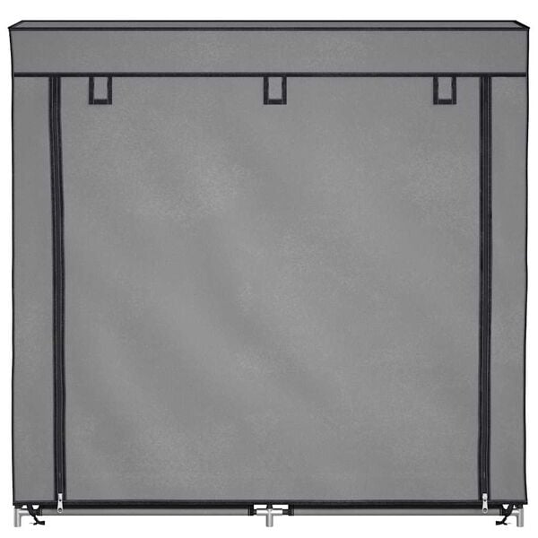 vidaXL Skof&ouml;rvaring med &ouml;verdrag gr&aring; 115x28x110 cm tyg