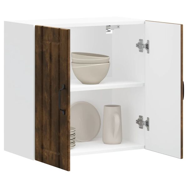 vidaXL V&auml;ggsk&aring;p f&ouml;r k&ouml;k Lucca r&ouml;kf&auml;rgad ek konstruerat tr&auml;