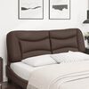 vidaXL Headboard Cushion "Hvar" Brown 160 cm Faux Leather