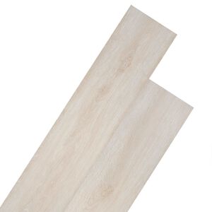 vidaXL Golvplankor Ek Klassisk Vit 5,02 m&sup2; 36 st PVC