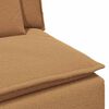 vidaXL Modulär soffa armstödsändmodul med dynor beige 100 cm