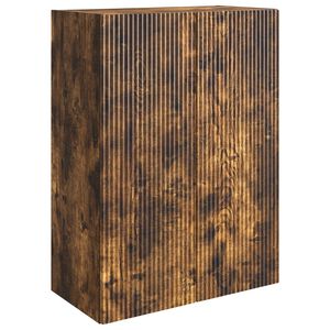 vidaXL V&auml;ggmonterat sk&aring;p R&ouml;kt ek 66 x 34,5 x 90 cm Konstruerat tr&auml;