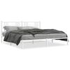 vidaXL S&auml;ngram med huvudgavel metall vit 200x200 cm