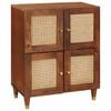 vidaXL Sideboard Brun 60 x 33,5 x 75 cm Massivt mangotr&auml;