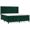 vidaXL Rams&auml;ng med madrass m&ouml;rkgr&ouml;n 180x200 cm sammet