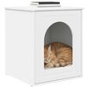 vidaXL Katt hus Vit 53 x 52 x 62 cm Konstruerat tr&auml;