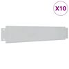 vidaXL Rabattkanter 10 st galvaniserat st&aring;l 100x20 cm