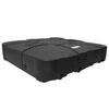 vidaXL Frist&aring;ende parasollfot Svart 86 x 86 x 19 cm