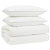 vidaXL 90% G&aring;sdun T&auml;cke Set FULDA 3 st 200 x 220 cm Alla &aring;rstider Vit