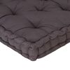 vidaXL Dyna till pallsoffa bomull 120x80x10 cm antracit