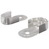 vidaXL Kl&auml;dh&auml;ngaref&auml;ste 2 st Vitt zink 40 x 18 x 10 mm J&auml;rn