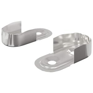 vidaXL Kl&auml;dh&auml;ngaref&auml;ste 2 st Vitt zink 40 x 18 x 10 mm J&auml;rn