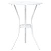 vidaXL Tr&auml;dg&aring;rds Bistro Set 3 pcs Vit Aluminium
